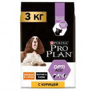 Pro Plan OptiAge Medium & Large Adult 7+ с курицей Корм сухой для пожилых собак средних и крупных пород