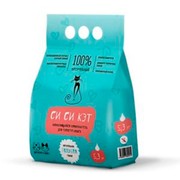 CC-CAT комкующийся с голубой глиной наполнитель для кошачьего туалета