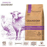 Grandorf Lamb & Turkey Adult Maxi корм сухой для взрослых собак крупных пород с нормальной активностью, чувствительным пищеварением или склонностью к аллергии