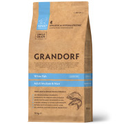 Grandorf White Fish & Rice Adult Medium and Maxi корм сухой для взрослых собак средних и крупных пород с нормальной активностью, чувствительной кожей и шерстью или склонных к аллергии