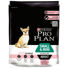 Pro Plan Small&Mini Adult Sensitive Skin сухой корм для мелких и карликовых пород собак с чувствительной кожей лосось