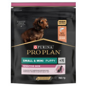 Pro Plan OptiDerma Sensitive Skin Small & Mini Puppy с лососем Корм сухой для щенков мелких и карликовых пород с чувствительной кожей