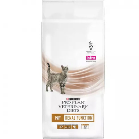 Purina Pro Plan Veterinary Diets NF Renal Function корм сухой для кошек для поддержания функции почек при хронической почечной недостаточности.