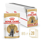 Royal Canin British Shorthair Adult влажный корм для кошек Британская короткошерстная, пауч