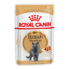 Royal Canin British Shorthair Adult влажный корм для кошек Британская короткошерстная, пауч