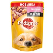 Pedigree пауч для взрослых собак, ягненок в желе