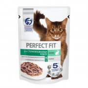 PERFECT FIT корм консервированный для стерилизованных кошек с кроликом кусочки в соусе