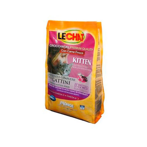 LeChat Cat корм для котят со свежей курицей и рисом