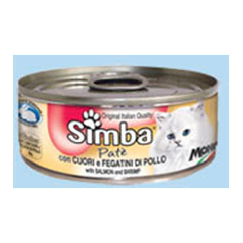 Simba Cat Mousse мусс для кошек сердце, куриная печень
