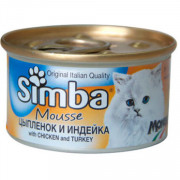 Simba Cat Mousse мусс для кошек цыпленок, индейка