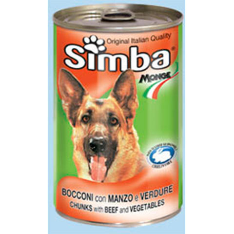 Simba Dog консервы для собак кусочки говядина с овощами