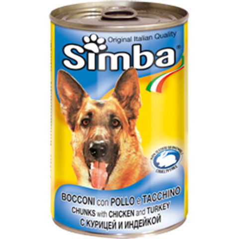 Simba Dog консервы для собак кусочки курица с индейкой
