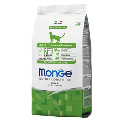 Monge Cat Adult Rabbit корм для взрослых кошек с кроликом
