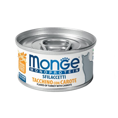 Monge Cat Monoprotein хлопья для кошек из индейки с морковью