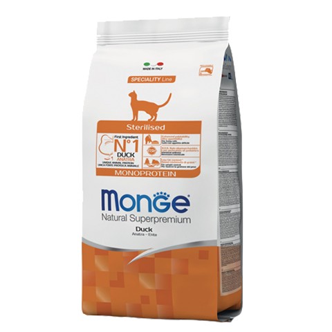 Monge Cat Sterilised Duck корм для стерилизованных кошек с уткой