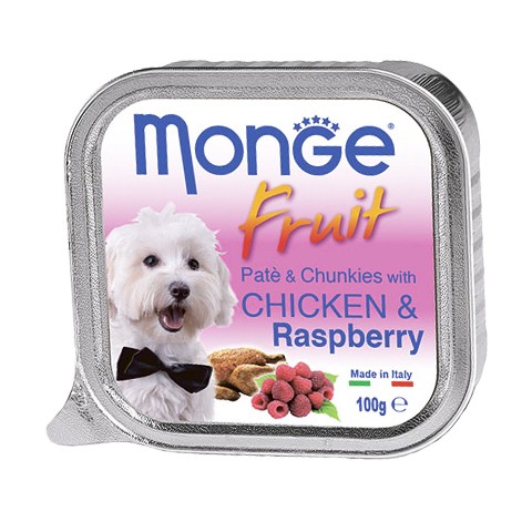 Monge Dog Fruit консервы для собак курица с малиной