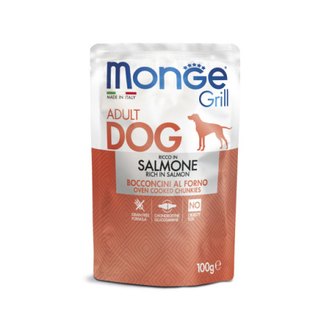 Monge Dog Grill Pouch паучи для собак лосось