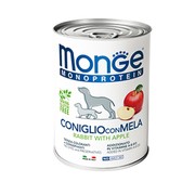 Monge Dog Monoproteico Fruits консервы для собак паштет из кролика с рисом и яблоками