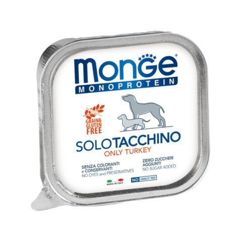 Monge Dog Monoproteico Solo консервы для собак паштет из индейки