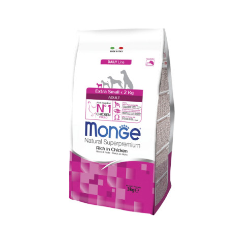 Monge Dog Extra Small корм для взрослых собак миниатюрных пород с курицей