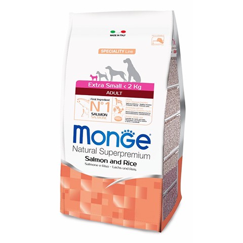 Monge Dog Speciality Extra Small корм для взрослых собак миниатюрных пород лосось с рисом