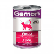 Gemon Cat консервы для кошек паштет говядина