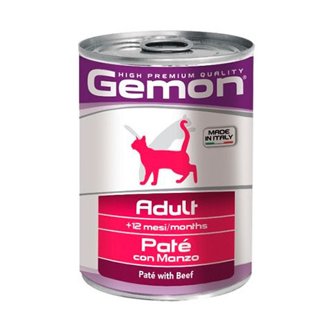 Gemon Cat консервы для кошек паштет говядина