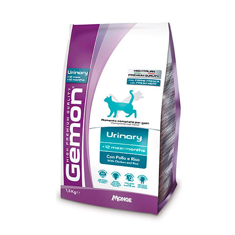 Gemon Cat Urinary корм для профилактики мочекаменной болезни для взрослых кошек с курицей и рисом