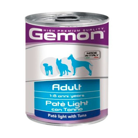 Gemon Dog Light консервы для собак облегченный паштет тунец