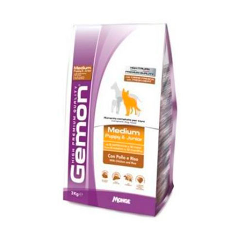 Gemon Dog Medium корм для щенков средних пород курица с рисом