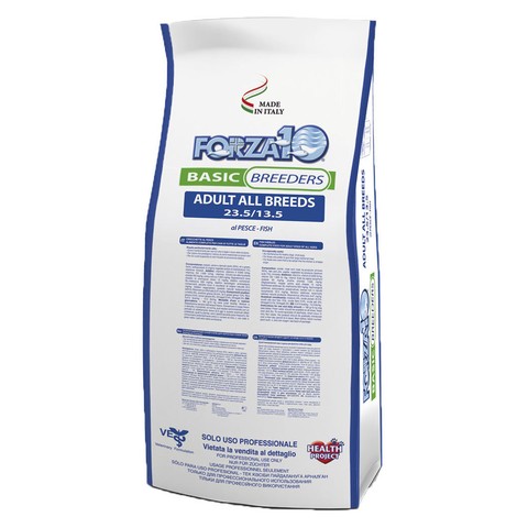Корм сухой Forza 10 Basic Breeders для взрослых собак всех пород из трески, голубого тунца и лосося - 20 кг