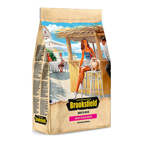 BROOKSFIELD Adult Dog Small Breed сухой корм для взрослых собак мелких пород говядина и рис