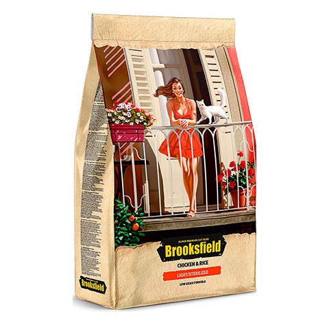 BROOKSFIELD сухой корм для кошек с избыточным весом и стерилизованных курица