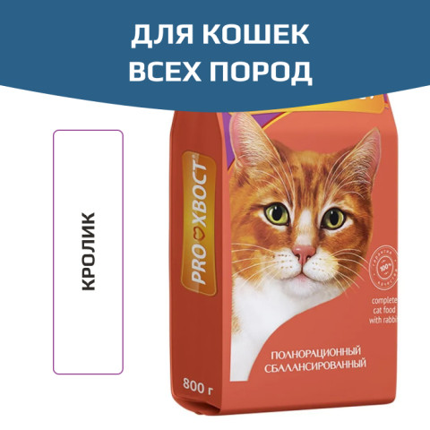 ПРОХВОСТ корм для кошек кролик