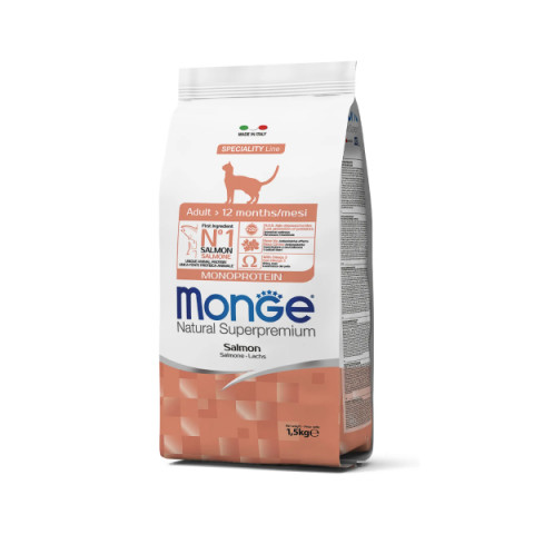 Monge Cat Adult Salmon корм  сухой для взрослых кошек с лососем