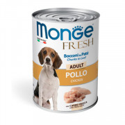 Monge Dog Fresh Chunks in Loaf консервы для собак мясной рулет курица