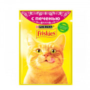 Friskies корм консервированный для кошек печень в подливке