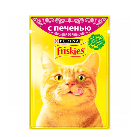 Friskies корм консервированный для кошек печень в подливке