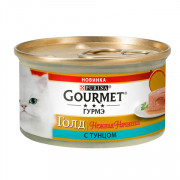 Gourmet Gold корм консервированный  для кошек нежная начинка тунец