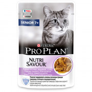 Pro Plan NutriSavour Senior 7+ корм консервированный для кошек старше 7 лет в соусе с индейкой