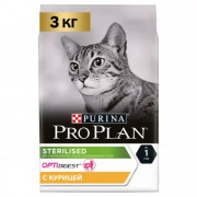 Сухой корм PRO PLAN Sterilised DELICATE DIGESTION для взрослых стерилизованных кошек с чувствительным пищеварением, с высоким содержанием курицы