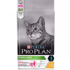 Pro Plan Sterilised корм сухой для кошек стерилизованных кошек и кастрированных котов с чувствительным пищеварением, с высоким содержанием курицы