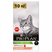 Сухой корм PRO PLAN Sterilised VITAL FUNCTIONS для взрослых стерилизованных кошек для поддержания функций почек, мозга и иммунитета, с высоким содержанием лосося