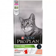 Pro Plan Sterilised корм сухой для стерилизованных кошек и кастрированных котов для поддержания органов чувств, с высоким содержанием лосося
