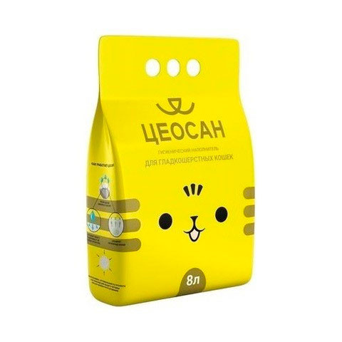 ЦЕОСАН наполнитель гигиенический для кошек гладкошерстных 5л