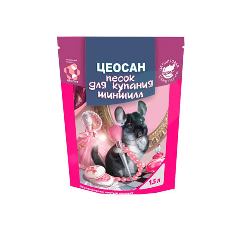 ЦЕОСАН песок для купания шиншил 1.5л