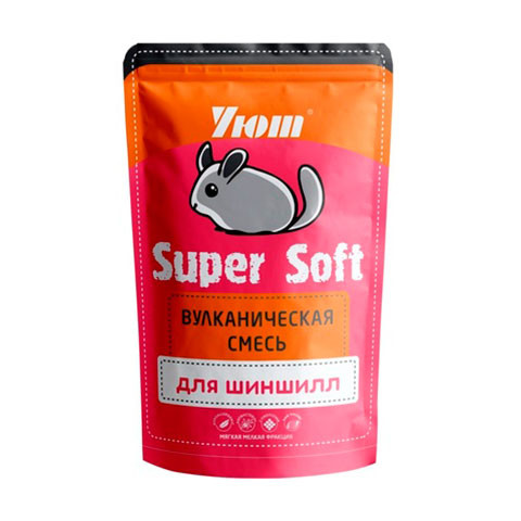 Уют Super Soft вулканическая смесь для шиншилл 0,73л