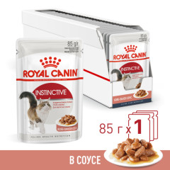 Royal Canin Instinctive Корм консервированный для взрослых кошек, соус, 85г