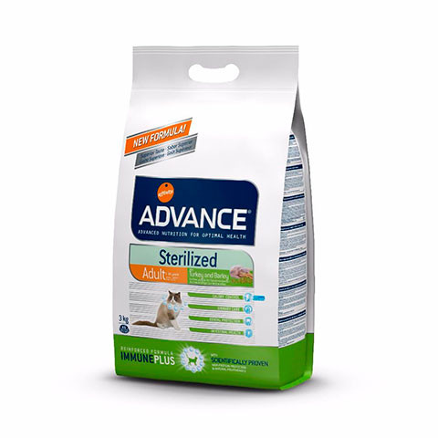 ADVANCE Sterilized Turkey корм сухой для стерилизованных кошек с индейкой