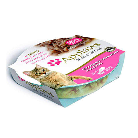 APPLAWS Cat Succulent Tuna with Crab консервы для кошек нежное филе тунца с крабовым мясом